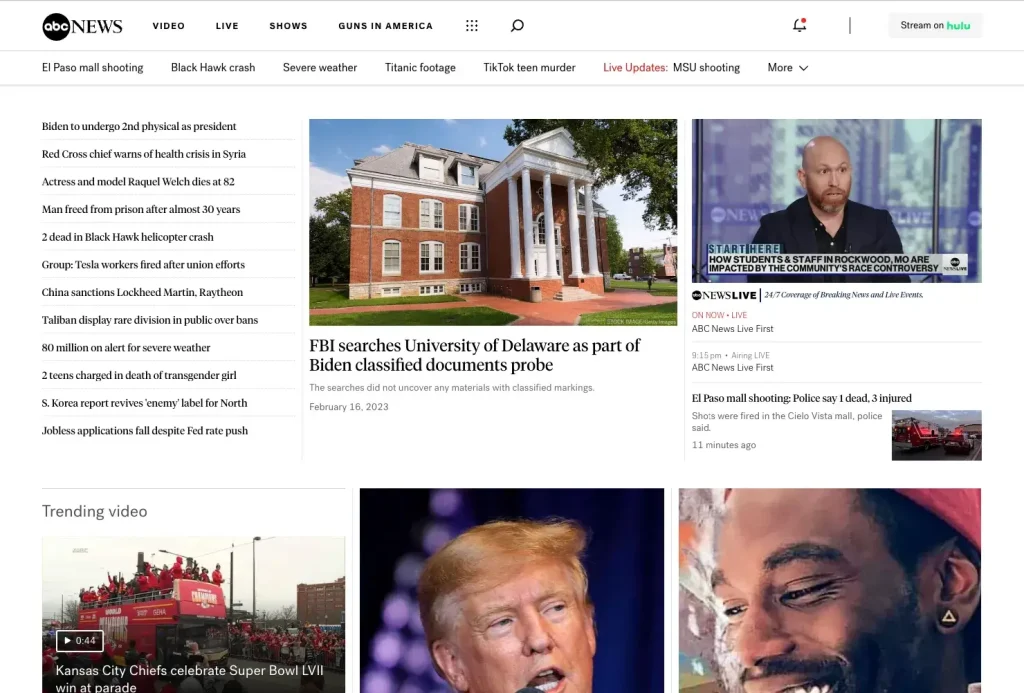 Washington Post Competitors