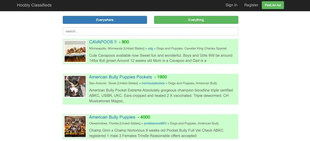 Backpage Alternatives