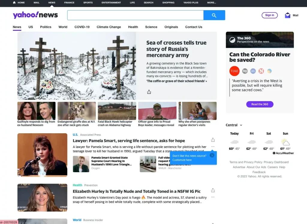 Washington Post Competitors